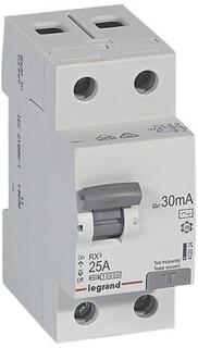 Legrand 402024 RX3 ВДТ 30мА 25А 2П AC
