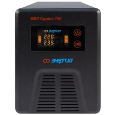 ИБП ЭНЕРГИЯ Гарант-750 12V, выходное напряжение 220В±3 %(инверторный режим), 220В ±10% (питание от с