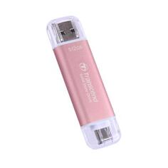 Накопитель SSD Transcend USB-C 512GB TS512GESD310P розовый USB-A