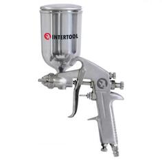 INTERTOOL Краскопульт пневматический HP, форсунка 1.5мм, бачок 400мл., 5бар PT-0202