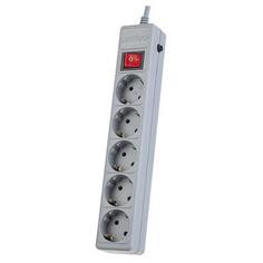 Perfeo Сетевой фильтр POWER+,PF_A4661 (3,0м, 5 розеток, серый (PF-PP-5/3,0-G))