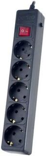 Perfeo Сетевой фильтр POWER+,PF_A4660 (3,0м, 5 розеток, черный (PF-PP-5/3,0-B))