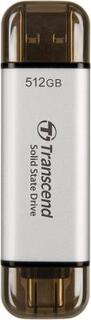Внешний SSD диск 512 Gb USB3.1 Gen1 USB 3.1 Type-C Transcend ESD310S серебристый TS512GESD310S