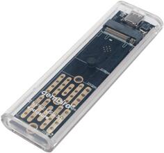Gembird EEM2-NVME-2 Внешний корпус USB 3.1 для M2 NVME порт Type-С, пластик, прозрачный