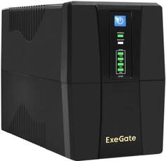 Источник бесперебойного питания Exegate Power Back BNB-1000.LED.AVR.4C13 1000VA Черный EX292783RUS