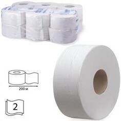 Бумага туалетная 200 м, KIMBERLY-CLARK Scott, комплект 12 шт., Performance Jumbo, 2-х слойная, белая, диспенсер 601544, АРТ. 8512