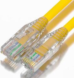 GCR Патч-корд 1.5m LSZH UTP кат.5e, желтый, коннектор ABS, 24 AWG, ethernet high speed 1 Гбит/с, RJ45, T568B, GCR-52616 Green Connection