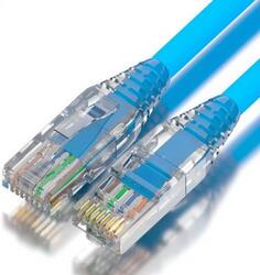 GCR Патч-корд 2.0m LSZH UTP кат.5e, синий, коннектор ABS, 24 AWG, ethernet high speed 1 Гбит/с, RJ45, T568B, GCR-52678 Green Connection