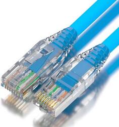 GCR Патч-корд 5.0m LSZH UTP кат.5e, синий, коннектор ABS, 24 AWG, ethernet high speed 1 Гбит/с, RJ45, T568B, GCR-52680 Green Connection