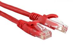 Патч-корд RJ45 - RJ45, 4 пары, UTP, категория 5е, 0.3 м, красный, TWT TWT-45-45-0.3-RD