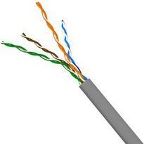 Кабель информационный Lanmaster NM-FTP5E4PR-CCA кат.5е F/UTP общий экран 4X2X24AWG PVC внутренний 305м серый