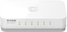 Коммутатор D-Link DES-1005C/B1A L2 Unmanaged Switch with 5 10/100Base-TX ports.2K Mac address, Auto-sensing, 802.3x Flow Control, Stand-alone, Auto MD