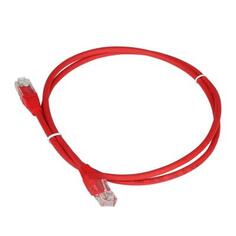 Патч-корд TWT UTP кат.5e, с заливными колпачками, 20.0 м, красный Lanmaster