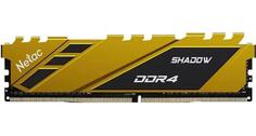 Оперативная память для компьютера 16Gb (1x16Gb) PC4-25600 3200MHz DDR4 DIMM CL16 Netac Shadow Yellow NTSDD4P32SP-16Y