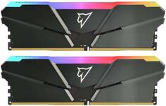 Оперативная память для компьютера 32Gb (2x16Gb) PC4-25600 3200MHz DDR4 DIMM Unbuffered CL16 Netac Shadow RGB NTSRD4P32DP-32E