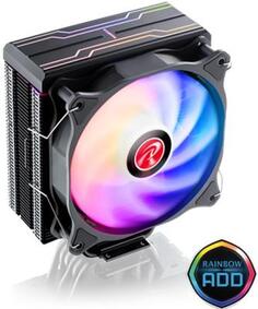 ELEOS 12 EVO RBW 0R10B00222 (5V ARGB PWM fans) 6pcs * 6mm Heat-pipe 1pcs *12025 PWM -ARGB fan ARGB top cover to concentrate cooling flow Compatible wi Raijintek