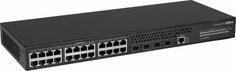 DAHUA 28-портовый управляемый коммутатор, уровень L3Порты: 24 RJ45 10/100/1000Мбит/с, 4 SFP+ 1000/10000Мбит/с(uplink); питание: 100~240В(AC); грозозащ