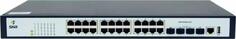 Управляемый коммутатор уровня 2, 24 порта 10/100/1000Base-T, 4 порта 1/10G SFP+ Snr