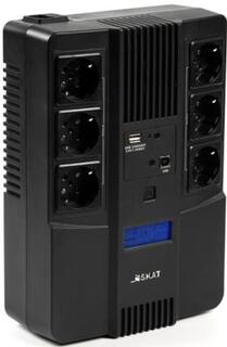 ИБП Бастион SKAT-UPS 800-AID-IN-1x9 220В 480Вт дисплей 1АКБ 9Ач внутр. меандр. (8935) Bastion