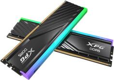 Оперативная память для компьютера 32Gb (2x16Gb) PC5-51200 6400MHz DDR5 DIMM CL32 ADATA XPG Lancer Blade RGB Black AX5U6400C3216G-DTLABRBK