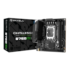 Материнская плата Maxsun Challenger B760ITX D5 Socket 1700 B760 2xDDR5 1xPCI-E 16x 4xSATA III mini-ITX Retail MS-Challenger B760ITX D5