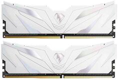 Оперативная память для компьютера 16Gb (2x8Gb) PC4-25600 3200MHz DDR4 DIMM CL16 Netac Shadow S White NTSSD4P32DP-16W