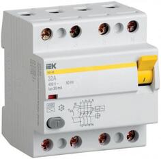 Выключатель дифференциального тока ИЭК 4п 32А/30мА УЗО MDV10-4-032-030 IEK
