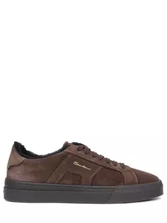 Кеды замшевые на меху Santoni