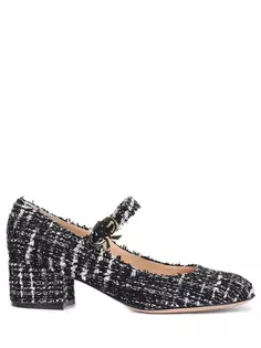 Туфли твидовые Mary Ribbon Gianvito Rossi