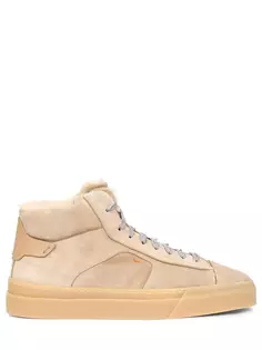 Кеды замшевые на меху Santoni