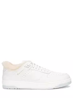 Кеды кожаные на меху Santoni