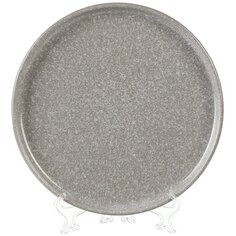 Тарелка обеденная керамика, 27 см, Stone, Daniks, HMN240412A1-D/P, серая