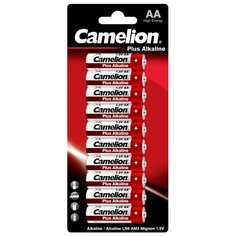 Батарейка Camelion, LR6, Plus Alkaline, 1.5 В, емкость 2700мА*ч, BL-10
