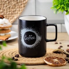 Кружка керамика, 410 мл, Блэк кофе, B060781