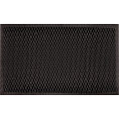 Коврик грязезащитный, 40х60х0.7 см, прямоугольный, серо-черный, Mesh mat Комфорт, ComeForte, MM-02