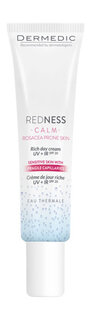 Питательный дневной крем для лица для кожи с куперозом Dermedic Redness Rich Day Cream SPF 20