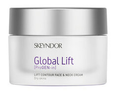 Подтягивающий крем для сухой кожи лица и шеи Skeyndor Global Lift Сontour Face and Neck Cream Dry Skin