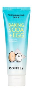 Скраб для лица с содой и яичным белком Consly Baking Soda & Egg Pore Minimising Scrub