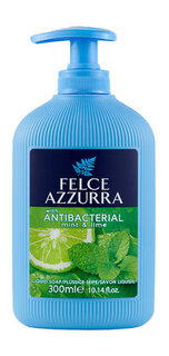 Антибактериальное жидкое мыло для рук с ароматом мяты и лайма Felce Azzurra Antibacterial Mint and Lime Liquid Soap
