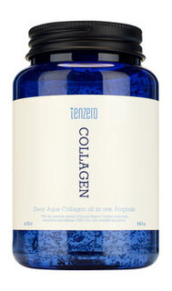 Глубоко увлажняющая ампульная сыворотка для лица с коллагеном Tenzero Deep Aqua Collagen 2X All In One Ampoule