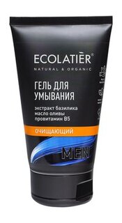 Гель для умывания с экстрактом базилика и маслом оливы Ecolatier Men Очищающий гель