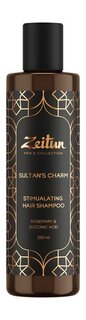 Шампунь для волос с экстрактом розмарина и янтарной кислотой Zeitun Mens Collection Sultans Charm Stimulating Hair Shampoo Зейтун