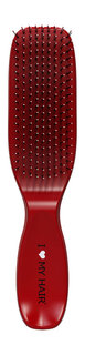 Щетка-расческа для волос с глянцевым покрытием I Love My Hair Spider Classic 1501 М Красная