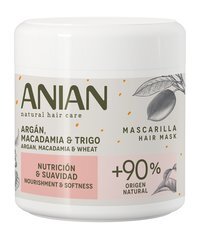 Увлажняющая маска для очень сухих и поврежденных волос Anian Nourishment & Softness Argan, Macadamia and Wheat Mask