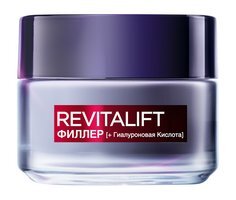 Антивозрастной дневной крем для лица с гиалуроновой кислотой LOreal Revitalift Филлер [+ Гиалуроновая кислота] Дневной L’Oreal Paris