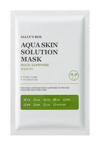 Тканевая маска для сужения пор лица с морским фенхелем Sallys Box Aqua Skin Solution Mask Rock Samphire