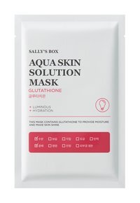 Тканевая маска для улучшения цвета лица с глутатионом Sallys Box Aqua Skin Solution Mask Glutathione