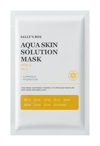 Тканевая маска для сияния кожи лица с витамином C Sallys Box Aqua Skin Solution Mask Vita C