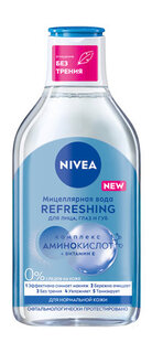 Мицеллярная вода для нормальной кожи для лица, глаз и губ Nivea Refreshing Мицеллярная вода