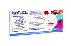 Сыворотка для лица с высокими концентрациями антивозрастных пептидов Teana Super Peptides In-Home Circular Facelift Serum